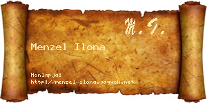 Menzel Ilona névjegykártya